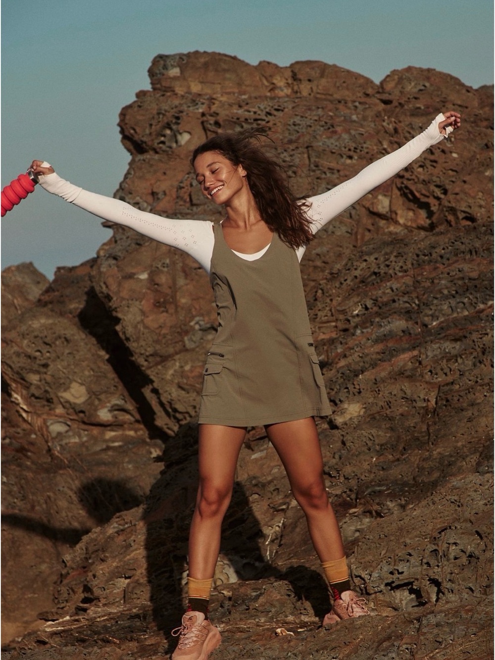 Free People Cascade Hike Dress - XL - Pewter
